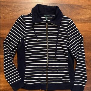 Ralph Lauren Navy and White Striped Jacket
